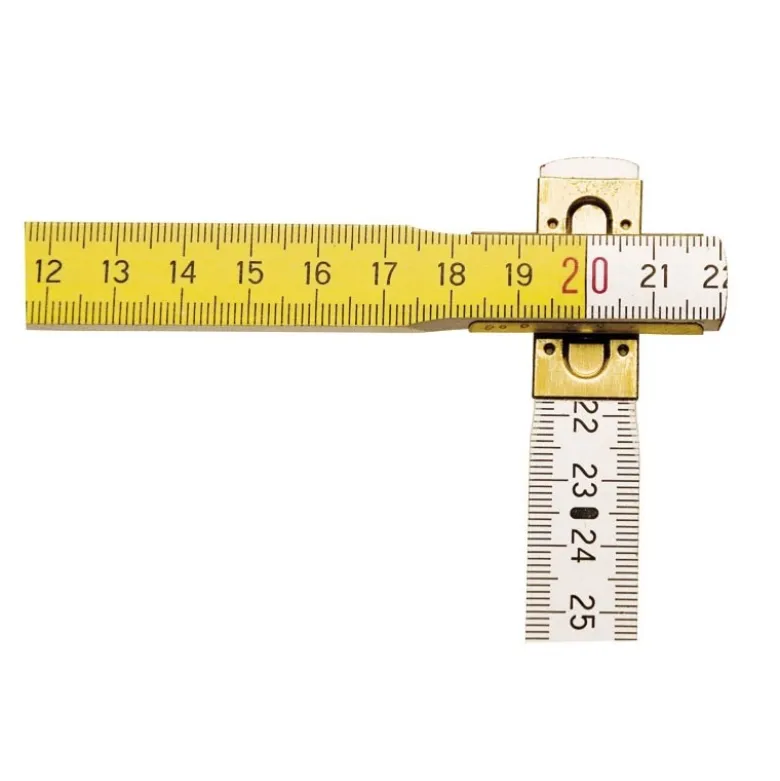 MÈTRE PLIANT, MESURE PLIANTE 2M X 17MM BOIS BLANC-JAUNE STANLEY 0-35-458
