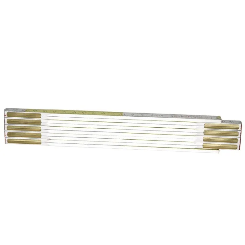 MÈTRE PLIANT, MESURE PLIANTE 2M X 17MM BOIS BLANC-JAUNE STANLEY 0-35-458