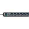 Multiprise Eco-Line 6 prises avec parasurtenseur 13500A, anthracite, 1,4m H05VV- - Brennenstuhl | 1159291136