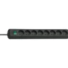 Multiprise Eco-Line 8 prises avec interrupteur, noire, 3m H05VV-F 3G1,5 - Brennenstuhl | 1159301018