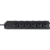 Multiprise IP44 6 prises, 2m H07RN-F 3G1,5, noire - Brennenstuhl | 1159971
