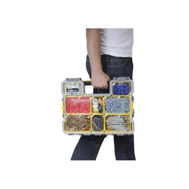 ORGANISEUR PROFONDEUR 106MM - 10 COMPARTIMENTS AMOVIBLES STANLEY FATMAX 1-97-521-GR