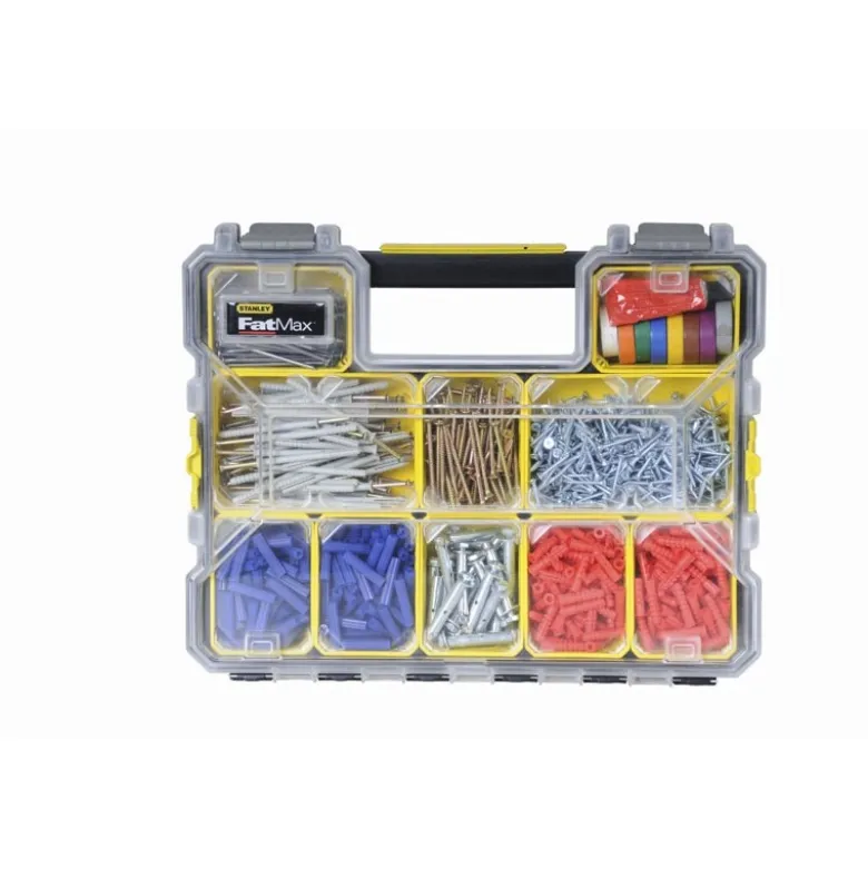 ORGANISEUR PROFONDEUR 64MM - 10 COMPARTIMENTS AMOVIBLES STANLEY FATMAX 1-97-519