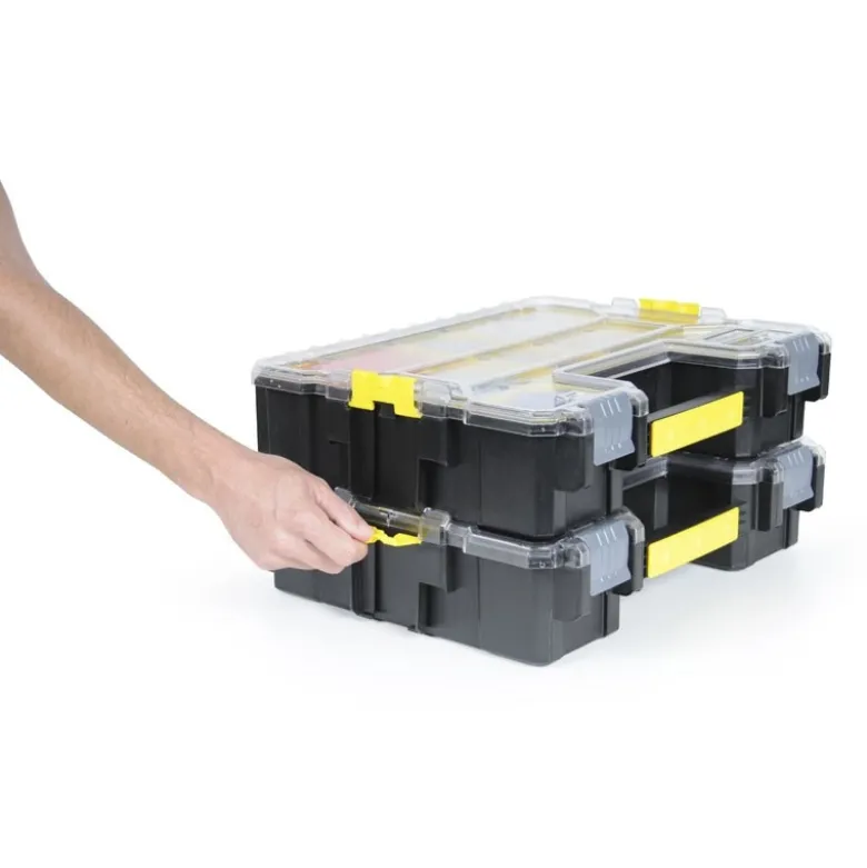 ORGANISEUR PROFONDEUR 106MM - 10 COMPARTIMENTS AMOVIBLES STANLEY FATMAX 1-97-521
