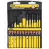 OUTILS DE FRAPPE (CHASSE-GOUPILLES + BURIN A FROID) JEU DE 12 PIÈCES STANLEY 4-18-299