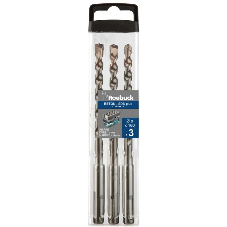 PACK 3 FORETS SDS+ D. 5X160 - ROEBUCK | 853496