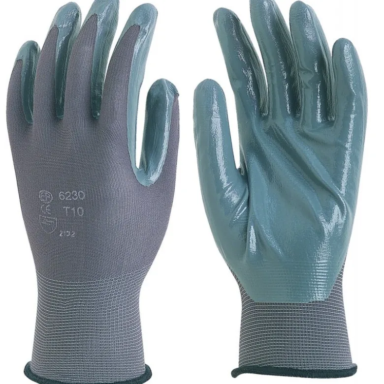 PAIRE DE GANTS POLYAMIDE ENDUITS NITRILE (T 9) TALIAPLAST | 371148