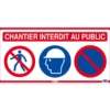 PANNEAU DE CHANTIER 3 EN 1 800X400mm TALIAPLAST | 620015