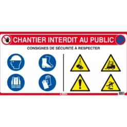 PANNEAU DE CHANTIER 10 EN 1 800X400mm TALIAPLAST | 620016