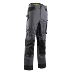 Pantalon - BARU - 60% CO/40% PES 270g/m2 + Stretch + Oxford - Gris/Lime - COVERGUARD | 5BRP050