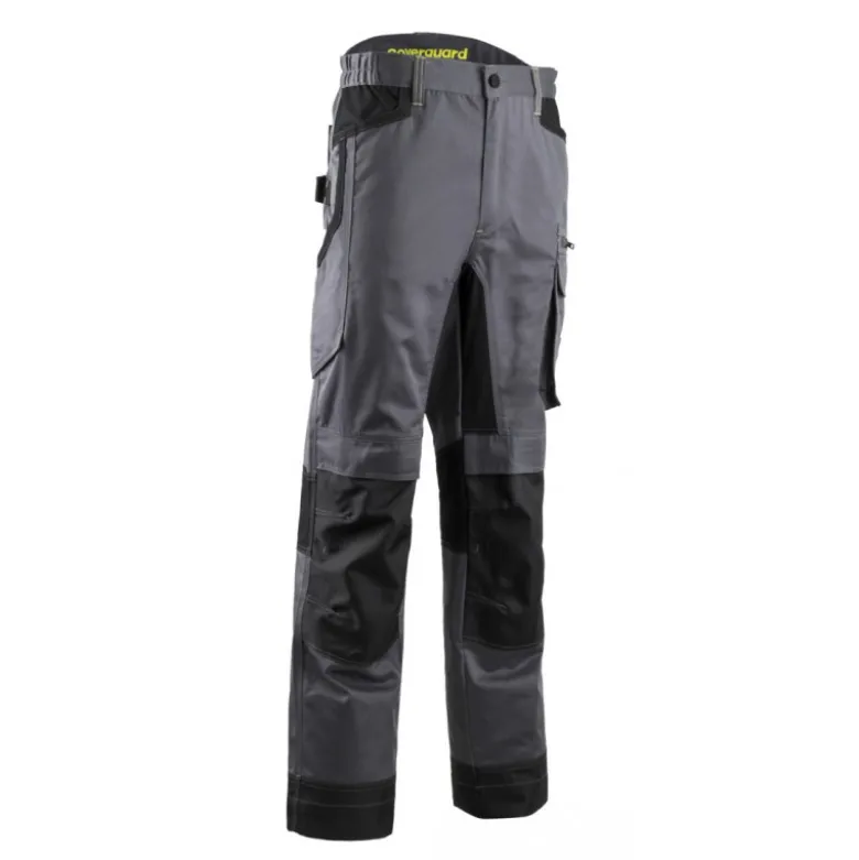 Pantalon - BARU - 60% CO/40% PES 270g/m2 + Stretch + Oxford - Gris/Lime - COVERGUARD | 5BRP050