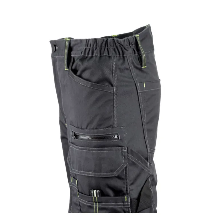Pantalon - BARVA - 60% CO/40% PES 270g/m2 + Oxford - Anthracite/Lime - COVERGUARD | 5BAP150