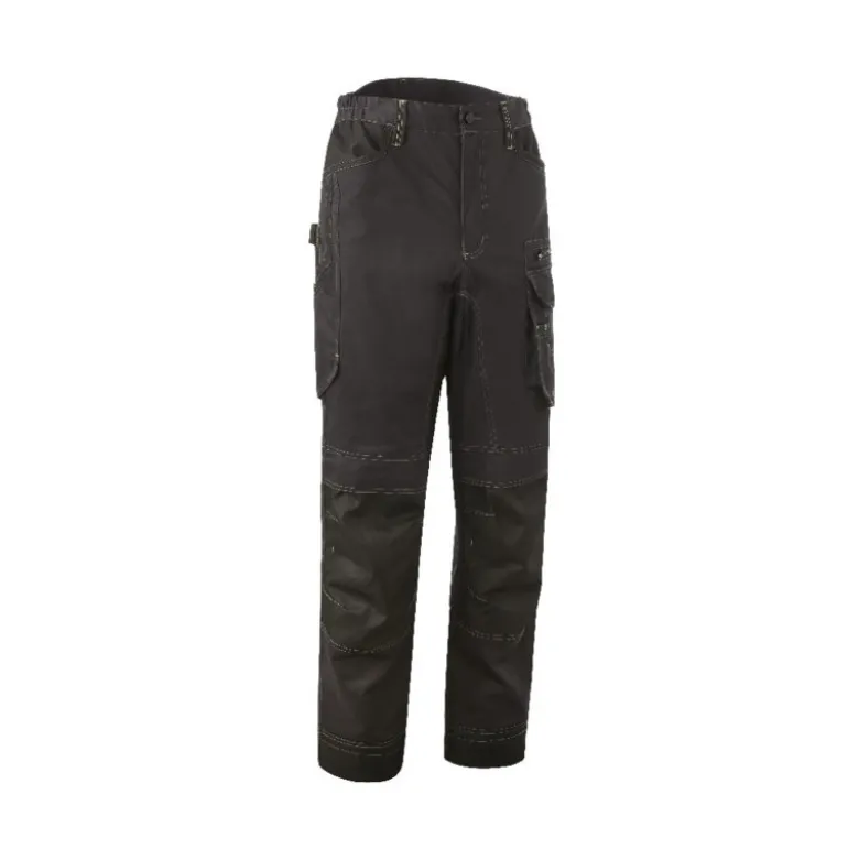 Pantalon - BARVA - 60% CO/40% PES 270g/m2 + Oxford - Anthracite/Lime - COVERGUARD | 5BAP150