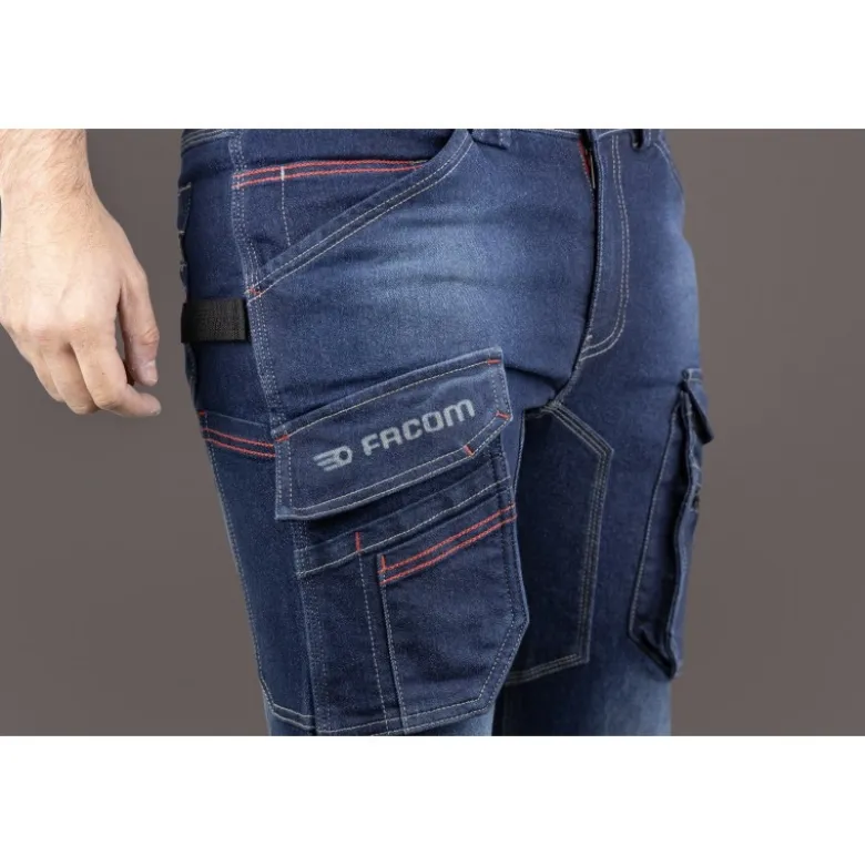 Pantalon denim stretch multipoches - PADDLE- FACOM | FXWW1040E