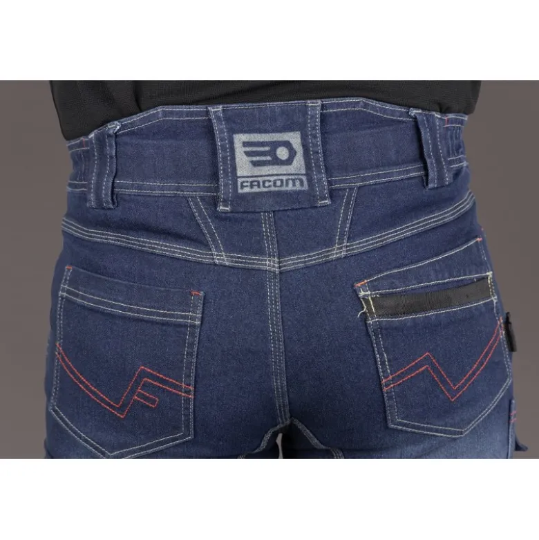 Pantalon denim stretch multipoches - PADDLE- FACOM | FXWW1040E