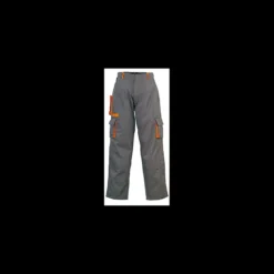Pantalon de travail PADDOCK gris et orange - 60 % coton - 40 % polyester - COVERGUARD | 8PADP