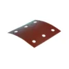 Papier à poncer feuilles rectangulaires abrasives 114x102mm - 3 + 3 trous - Auto-agrippant Grain 80, Qté 10 Makita | P-33102