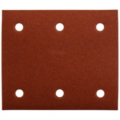 Papier à poncer feuilles rectangulaires abrasives 114x102mm - 3 + 3 trous - Auto-agrippant Grain 180, Qté 10 Makita | P-33146