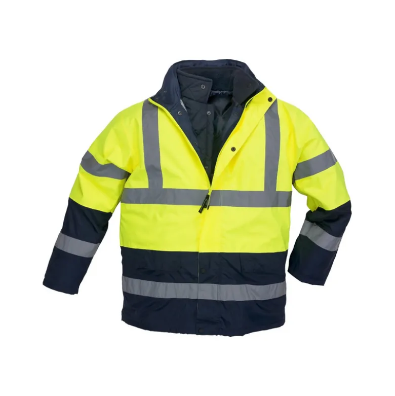 Parka 3 en 1 haute visibilité ROADWAY - polyester - jaune et marine - Coverguard | 7ROPY