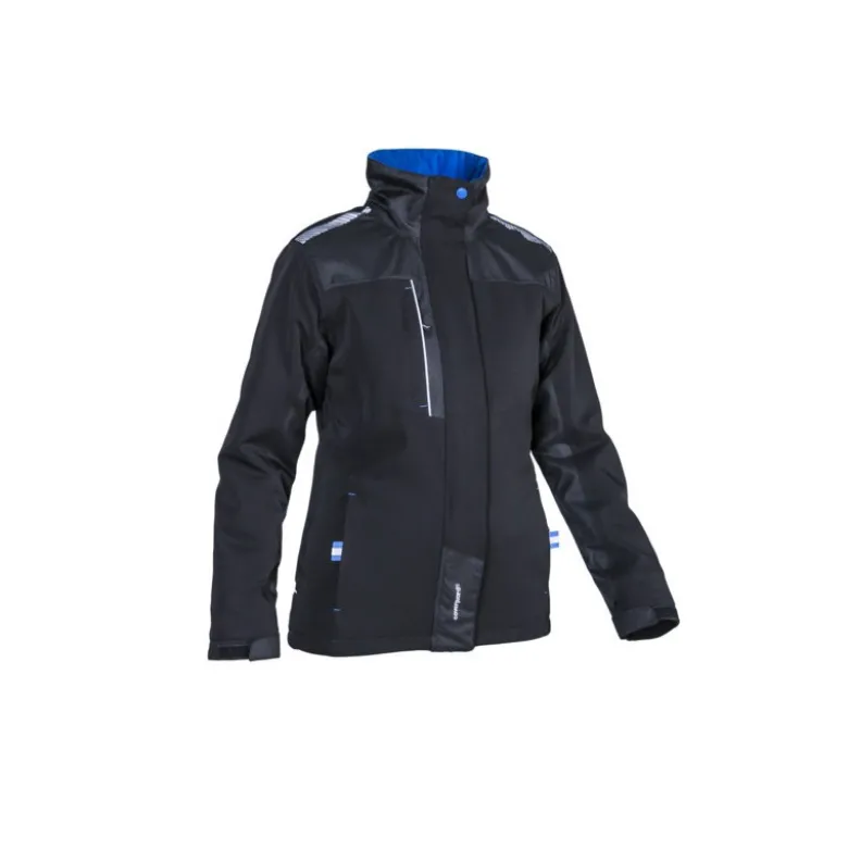 Parka femme - HIBARI - 94% PES/6% EA - Noir/Bleu - COVERGUARD | 5HIB01