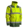 Parka 4/1 - KANATA - Parka: 300D Oxford + Veste 2/1: 300D Oxford - Jaune HV/Vert - COVERGUARD | 7KANG