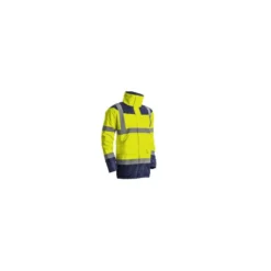 Parka - KETA - 300D Oxford 100% PES enduit PU + Matelassage 160g/m2 - Jaune HV/Marine - COVERGUARD | 7KETY
