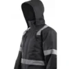 Parka - SECURITE - 300D Oxford enduit PU 100% PES + Matelassage 160g/m2 + Bandes réflectives - Noir - COVERGUARD | 5SEC010