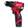 Perceuse compacte Brushless, 12 V, 40Nm , 2Ah, 1 chargeur C12C - M12 BLPDRC-202C - Milwaukee | 4933500422