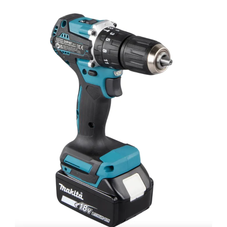 Perceuse Visseuse 40NM 18V + BL1830B x2 Makita | DHP487RFJ