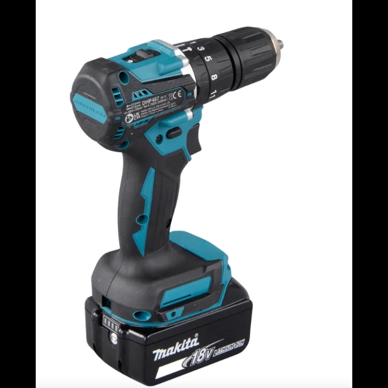 Perceuse Visseuse 40NM 18V + BL1830B x2 Makita | DHP487RFJ