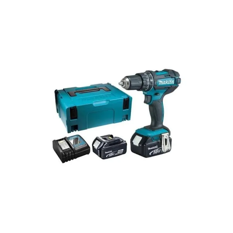 Perceuse visseuse à percussion Makita sans fil 18 Volts Li-Ion 4 Ah Ø diamètre 13mm Makita | DHP482RMJ