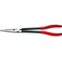 Pince à becs extra longue 280mm - Droite - Tête polie - Gainage PVC - KNIPEX | 28 71 280