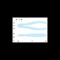 Pince coupante diagonale coupe axiale 110mm | 405.10