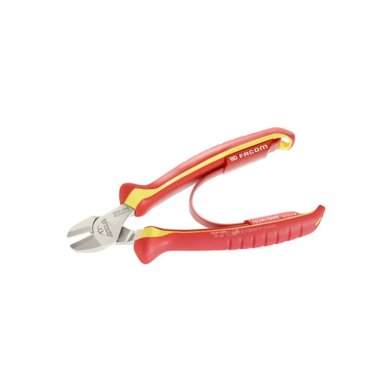 Pince coupante diagonale 160mm Haute performance isolée 1000 Volts - FACOM FRANCE | 192A.16VE