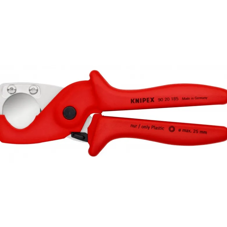 Pince coupante PlastiCut® pour tubes flexibles et gaines renforcés 185 mm KNIPEX | 90 20 185