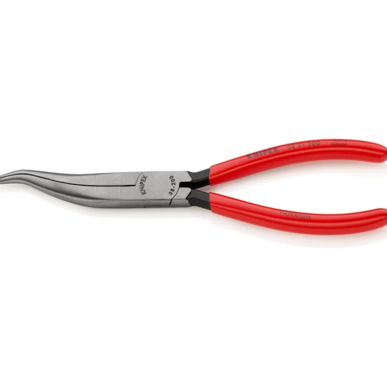 Pince de mécanicien 200mm - Becs demi-ronds décalés striés - Gainage PVC - KNIPEX | 38 31 200