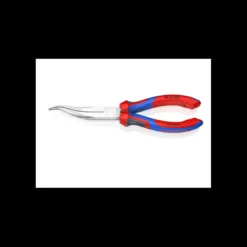 Pince de mécanicien 200mm - Becs 1/2 ronds décalés striés - Bi-matière - Chromée - KNIPEX | 38 35 200