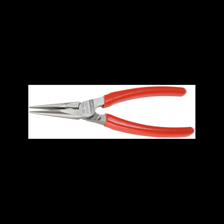 Pince demi ronde Facom Bec fins courts, droits, finement striés 3 x 160mm - FACOM FRANCE | 193A.16G