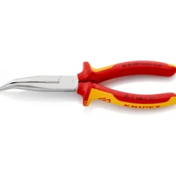 Pince demi-ronde isolées, certifiées VDE chromée 200 mm KNIPEX | 26 26 200