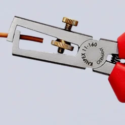 Pince à dénuder avec ressort d'ouverture, universel gaines bi-matière 160 mm KNIPEX | 11 02 160