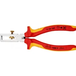 Pince à dénuder isolées 1000V, certifiées VDE chromée 160 mm KNIPEX | 11 06 160
