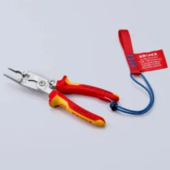 Pince multifonctions 6 en 1 - 200mm - Bi-matière - Chromée 1000V - Ressort - KNIPEX | 13 96 200