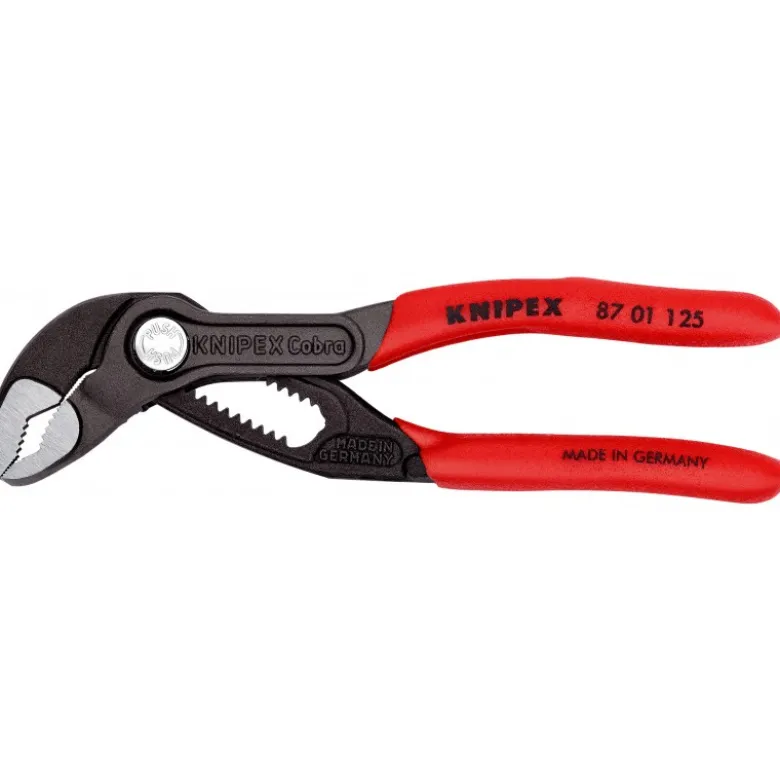 Pince multiprise Cobra® de pointe gainées en plastique antidérapant 125 mm KNIPEX | 87 01 125