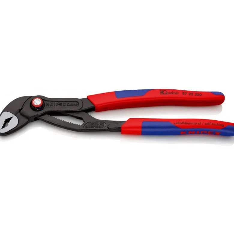Pince multiprise Cobra® QuickSet 250mm - Gainage bi-matière - KNIPEX | 87 22 250