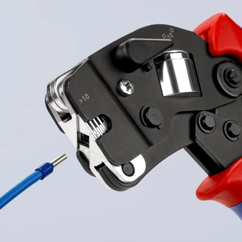 Pince à sertir automatique embouts de câble accès frontal 0,08 -16mm² - KNIPEX | 97 53 09