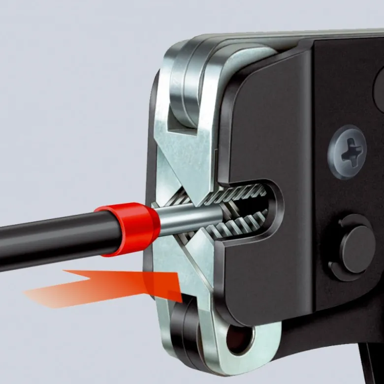 Pince à sertir automatique embouts de câble accès frontal 0,08 -16mm² - KNIPEX | 97 53 09