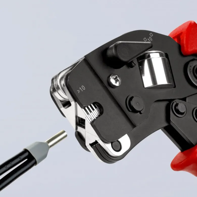 Pince à sertir automatique embouts de câble accès frontal 0,08 -16mm² - KNIPEX | 97 53 09