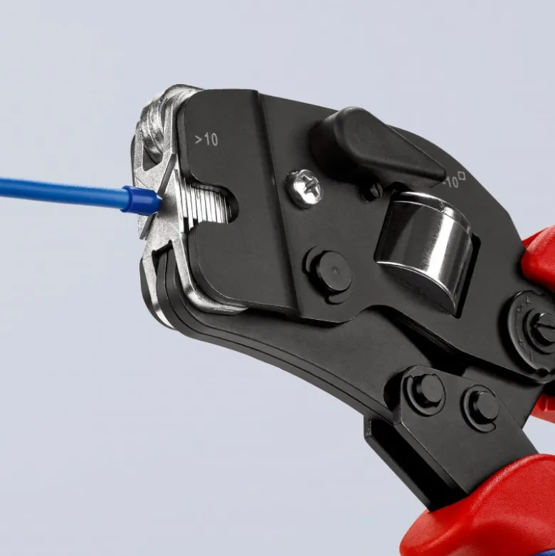 Pince à sertir automatique embouts de câble accès frontal 0,08 -16mm² - KNIPEX | 97 53 09