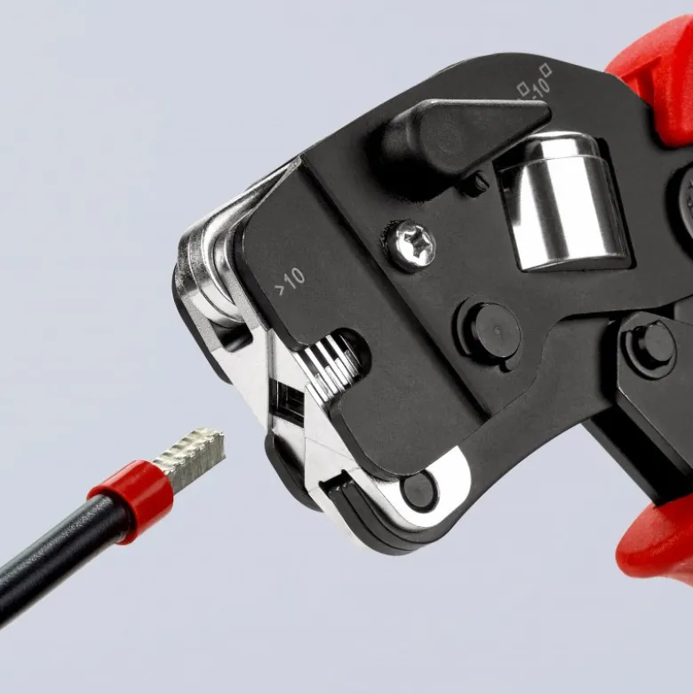 Pince à sertir automatique embouts de câble accès frontal 0,08 -16mm² - KNIPEX | 97 53 09