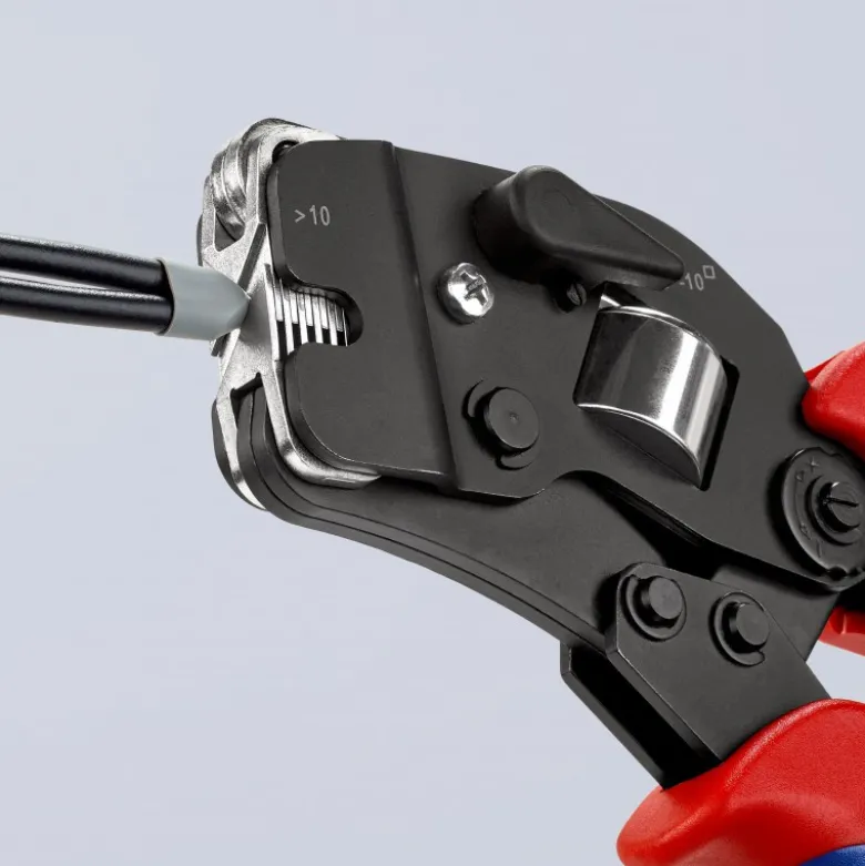 Pince à sertir automatique embouts de câble accès frontal 0,08 -16mm² - KNIPEX | 97 53 09